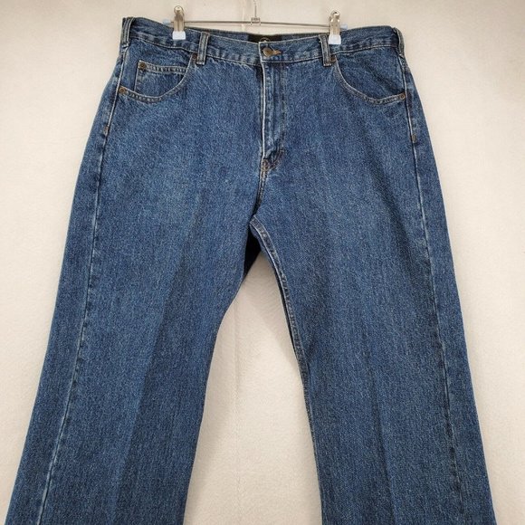 RedHead Jeans Men's Straight Leg 5-Pocket Relaxed Fit Denim Blue 36/30 ach43 - Picture 6 of 12